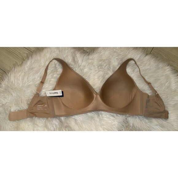 Gap Body Everyday Wire Free Bra Lightly Lined Womens 34D Beige New Nwt - Picture 5 of 6